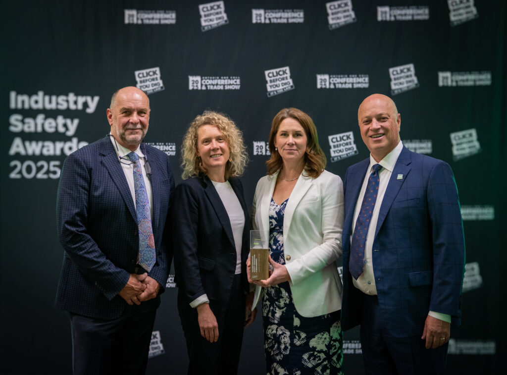 Synergy North representatives accepting the Transformative Safety Education & Engagement Award